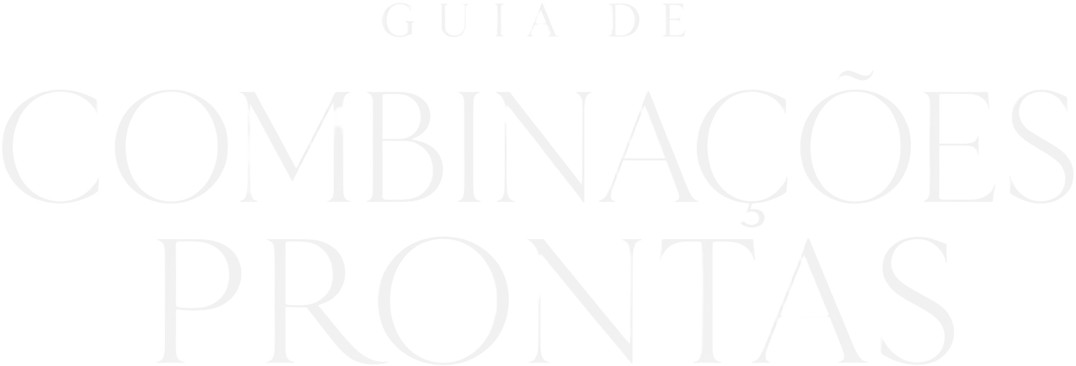 Guia de Combinações Prontas